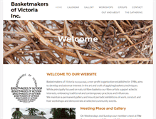 Tablet Screenshot of basketmakersofvictoria.com.au